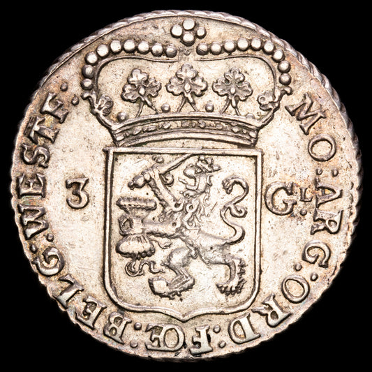 Netherlands – 5 Gulden. West-Friesland. 1793. KM-141.2. MBC+.