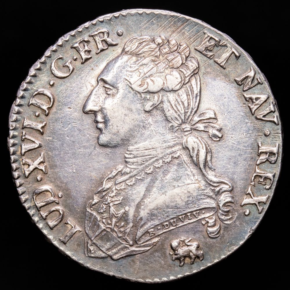 Francia. Luis XVI. 1/2 Ecu (14,68 g.). Paris A. 1791. G-355. XF+. Muy bella.