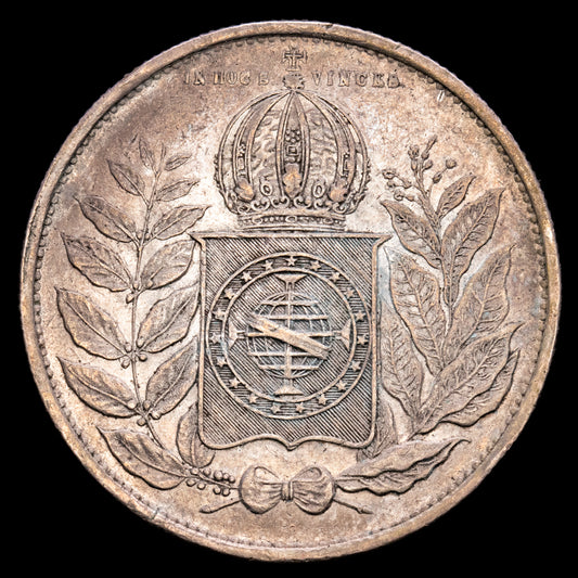 Brasil – Pedro II. 2000 Reis. (25,45 g.). 1851. KM-462. VF+.