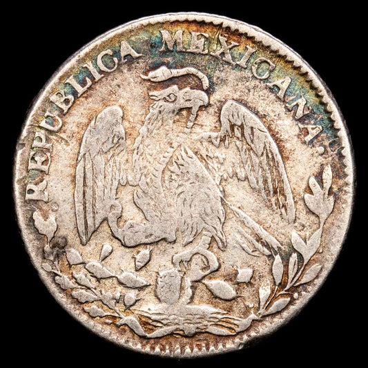 México. 1 Real. (3,28 g.). Guanajuato. 1849. P·F. KM-372,6. MBC+.