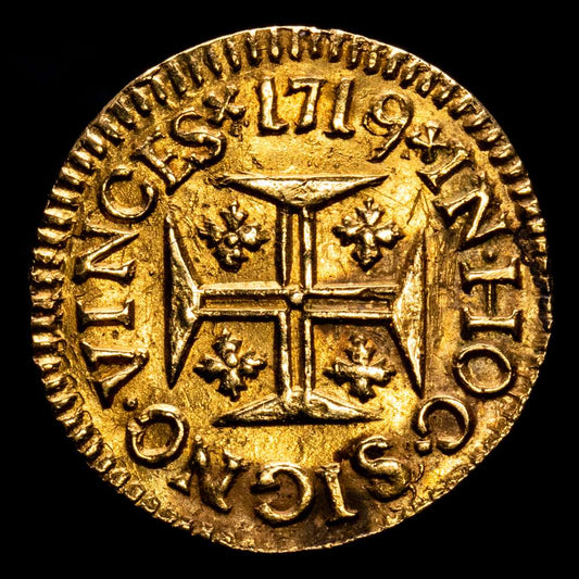 Portugal – Juan V. 400 Reis. (1,02 g.). Lisboa. 1719. Gomes 83.02. MBC+.