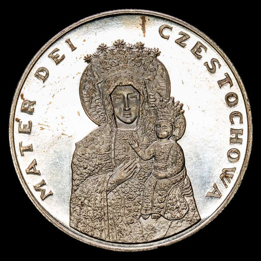 Juan Pablo II – Vaticano. Medalla. (13.73 g.). 1983. 34 mm Mater dei Czestochowa
