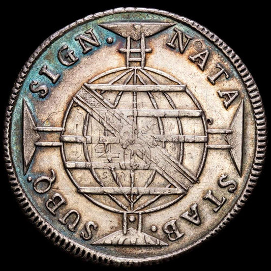 Brasil. Joannes. 960 Reis (26,83 g.). Bahia. 1814. KM-326.1. XF. Acuñada sobre un 8 Reales de 1808.