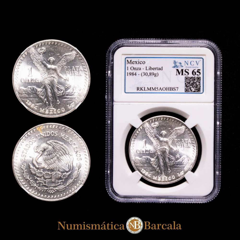 Estados Unidos Mexicanos. 1 Onza. (30,89 g.). México. 1984. KM# 494. MS65.