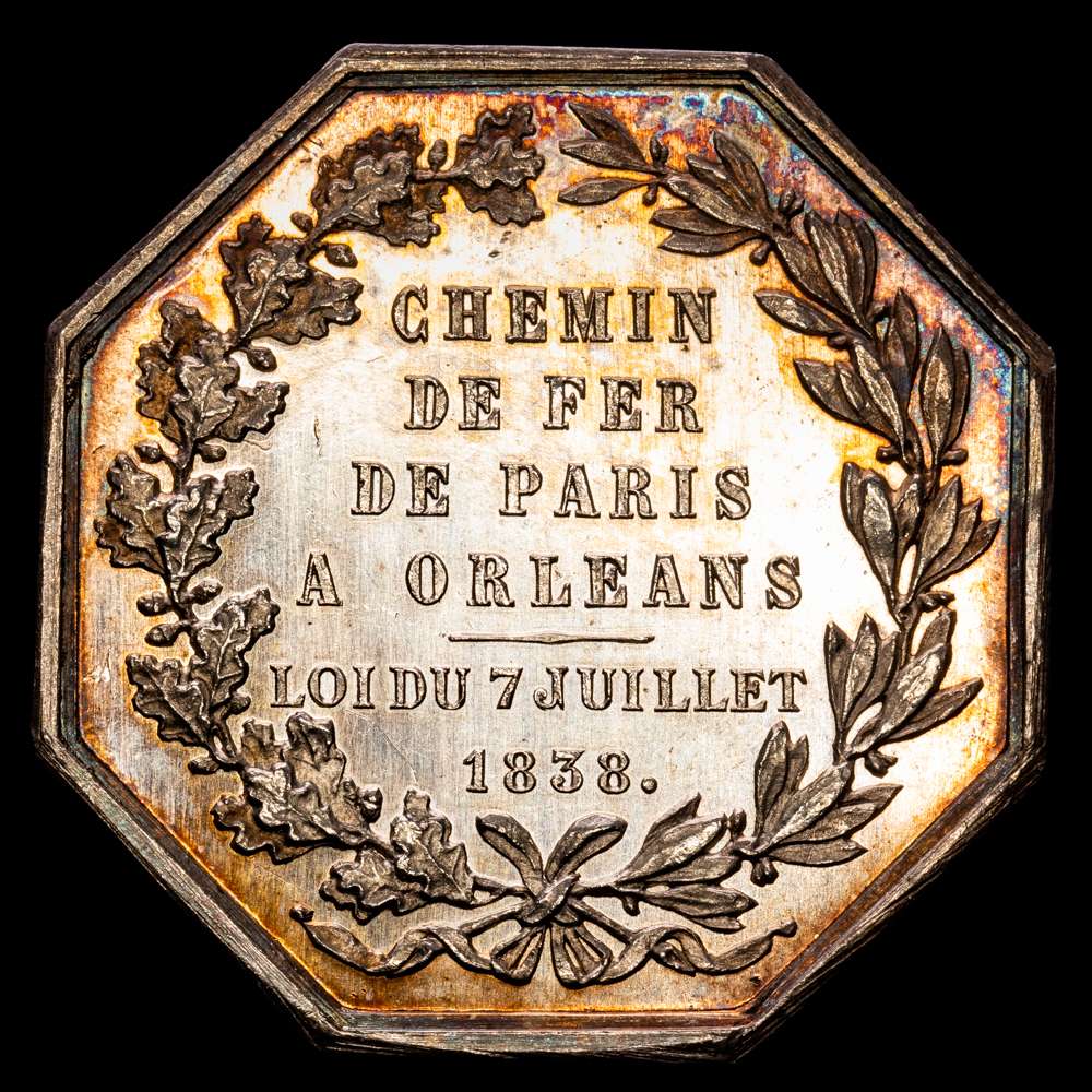 Francia – Luis Felipe I. Jetón. (23,62 g.). París. 1838. GAD-3370. UNC. Brillo original