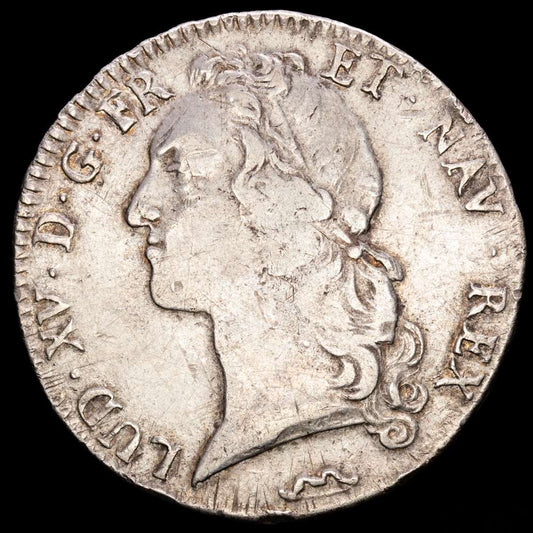 Francia – Luis XV. ECU. (29,21g.). Montpellier. 1768. Ensayador N. GA-322. MBC.