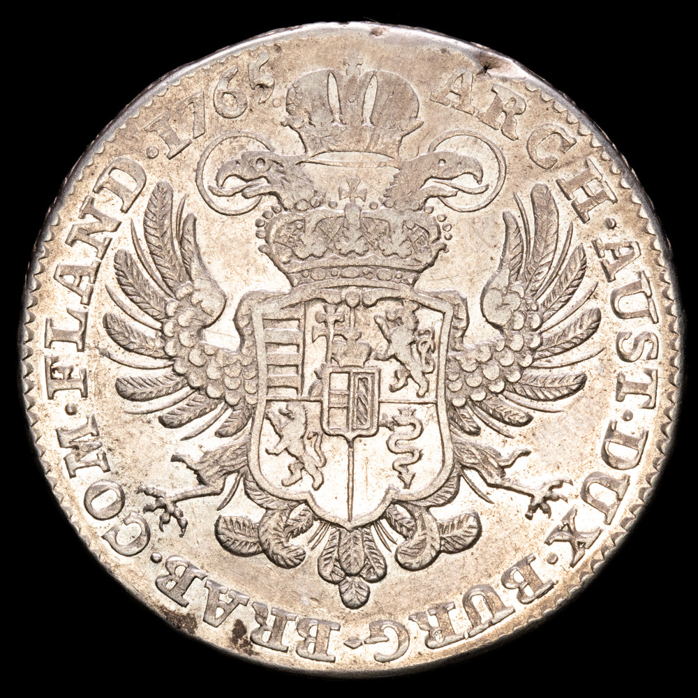 Austria. Thaler. (29,46g.). Bruselas. 1765. DAV-1282. VF+. Excelente condición.