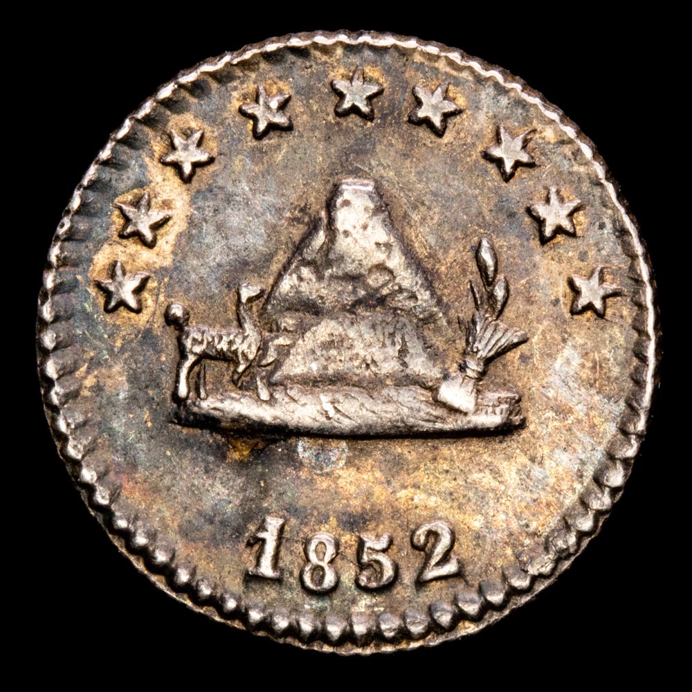 Bolivia – 1/4 Real. 1852. KM-111. XF.