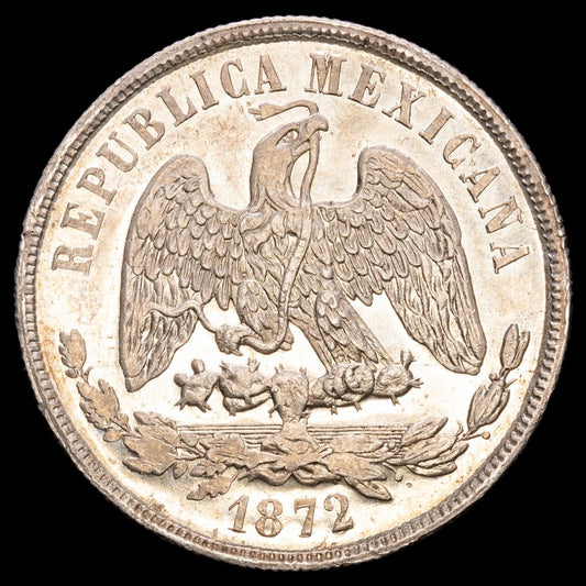 República de México. 1 Peso. México. 1872. KM-408.5. Perfecta condición.