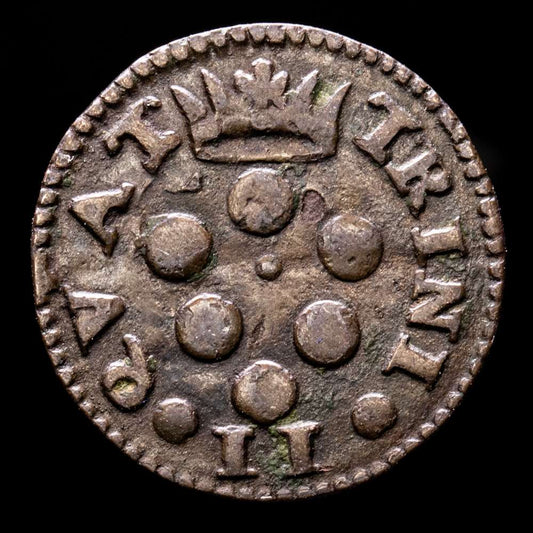 Italia. 2 Quattrini. (1,45 g.). Pisa. 1679. MBC. Rara. COSIMO III DEI MEOLCI