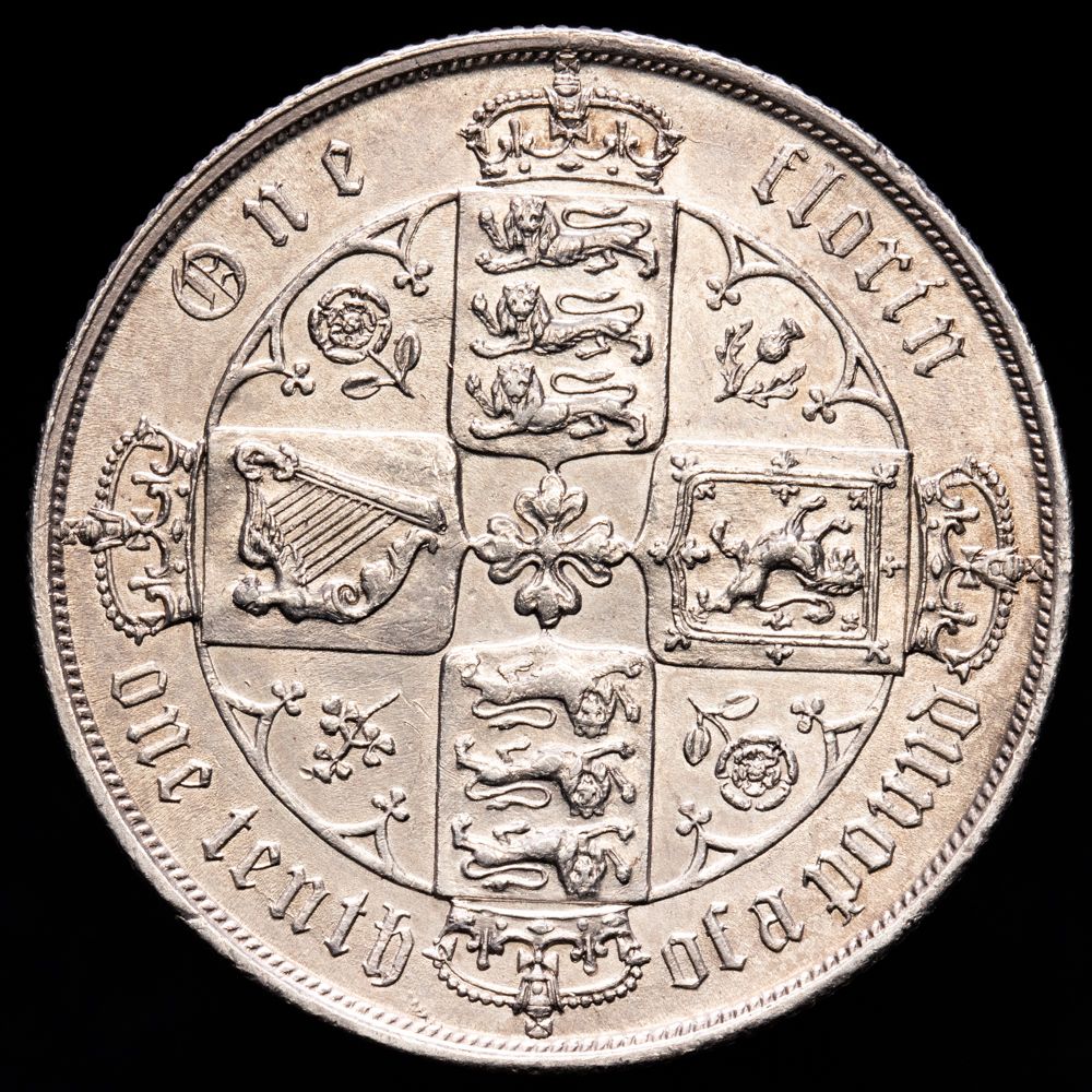 Gran Bretaña – Victoria. Florin. (11,34 g.). MDCCCLXXIII. KM-746.2. XF.