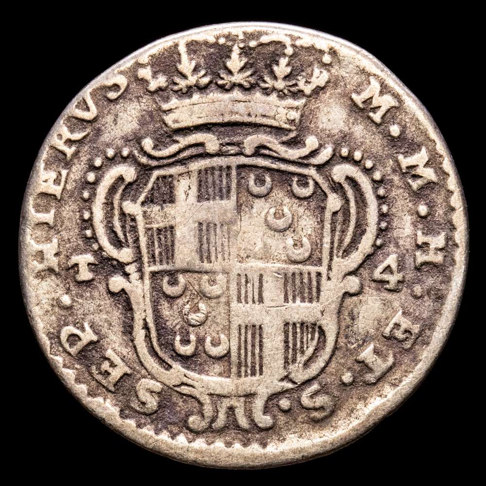 Malta – Emmanuel Pinto. 4 Tari. (3,88 g.). Malta. 1768. KM-282. BC+.