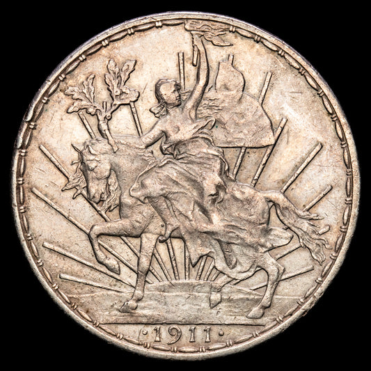 México. 1 Peso. (27,03 g.). 1911. KM-453. EBC-. Escasa