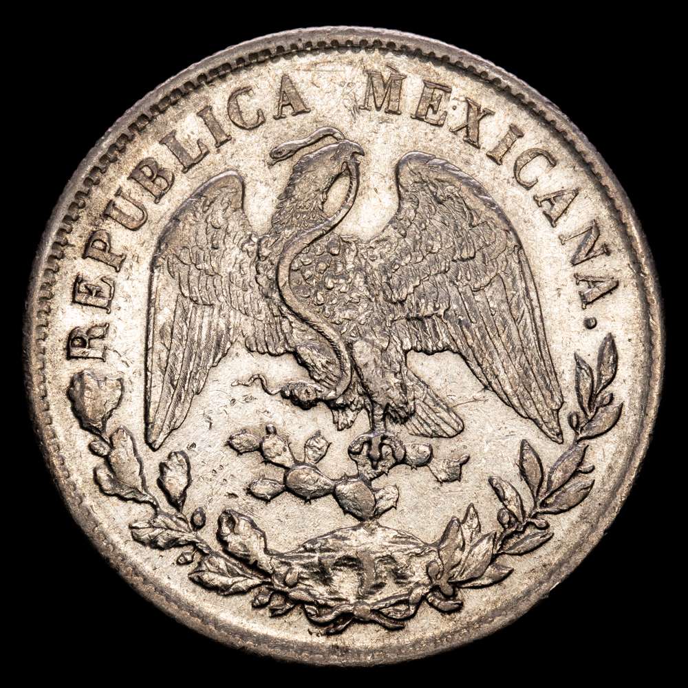 México. 1 Peso. (27 g.). Guanajuato. 1898. R·S. KM-3778. EBC.