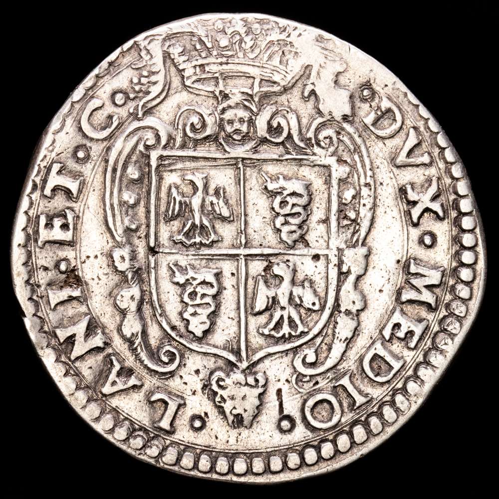 Italia – Philippus. Ducat. (31,6g.). Milán. 1554-1598. PMU-0143. Muy rara.