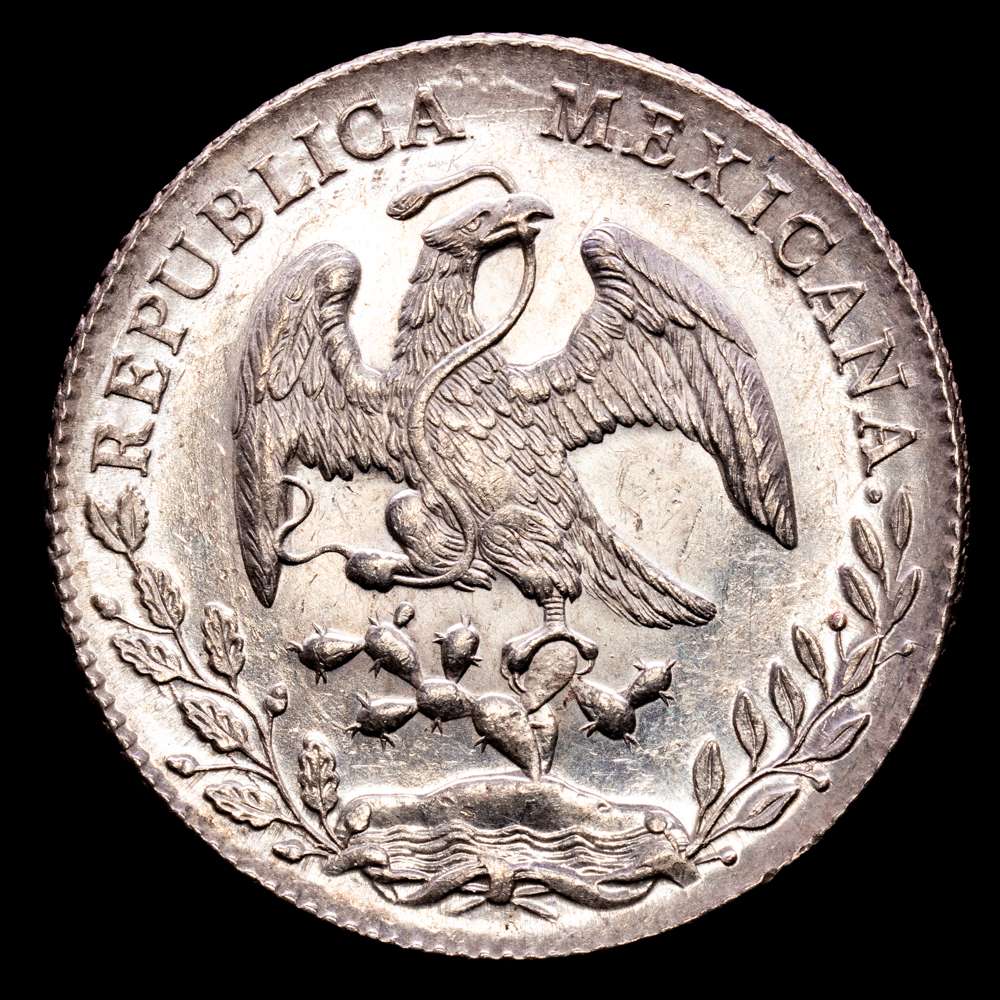 República de México. (27,02 g.). Ciudad de México. 1886. M·H. KM-377.10. Brillo original. EBC+