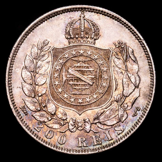 Brasil – Pedro II. 200 Reis. (2,48 g.). Brasil. 1867. KM-471. SC-.