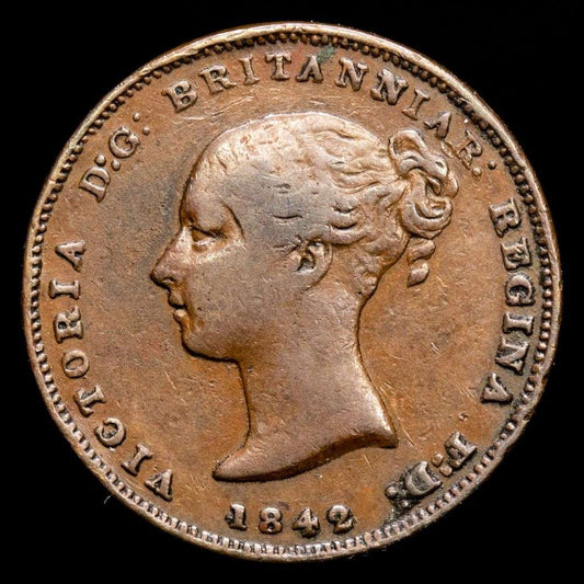 Gibraltar – Victoria. 1/2 Quart (2,71 g.). 1842. KM-1. VF+