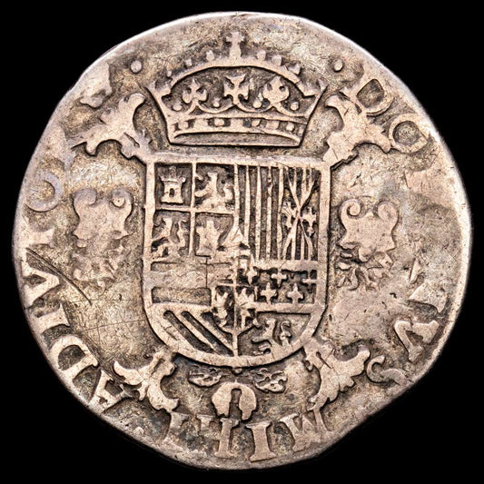 Paises Bajos – Felipe II. 1/2 Escudo. (15,81 g.). Amberes. 1564. G.H. 211. MBC.