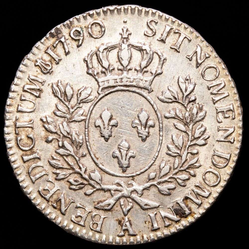 Francia. Luis XVI. 1/2 Ecu (14,70 g.). Paris A. 1790. G-355. XF.