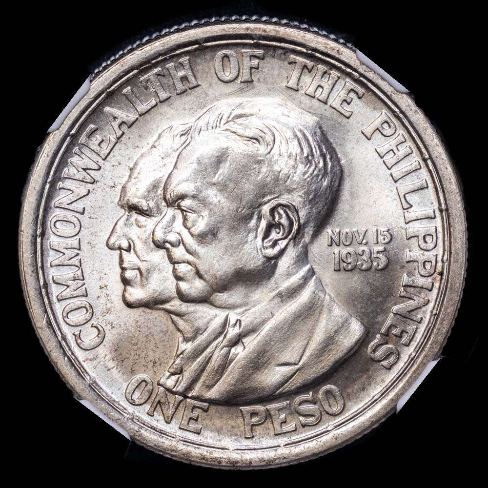 Filipinas Commonwealth (1935-1946) – 1 Peso. Murphy-Quezon. 1936. KM 178. MS64