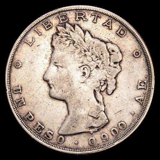 Guatemala. 1 Peso. (24,95 g.). 1882. KM-208. MBC+.