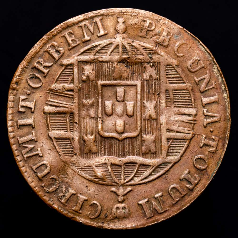 Brasil. 20 Reis. (4,31 g.). Rio. 1822. KM-316.1. MBC.