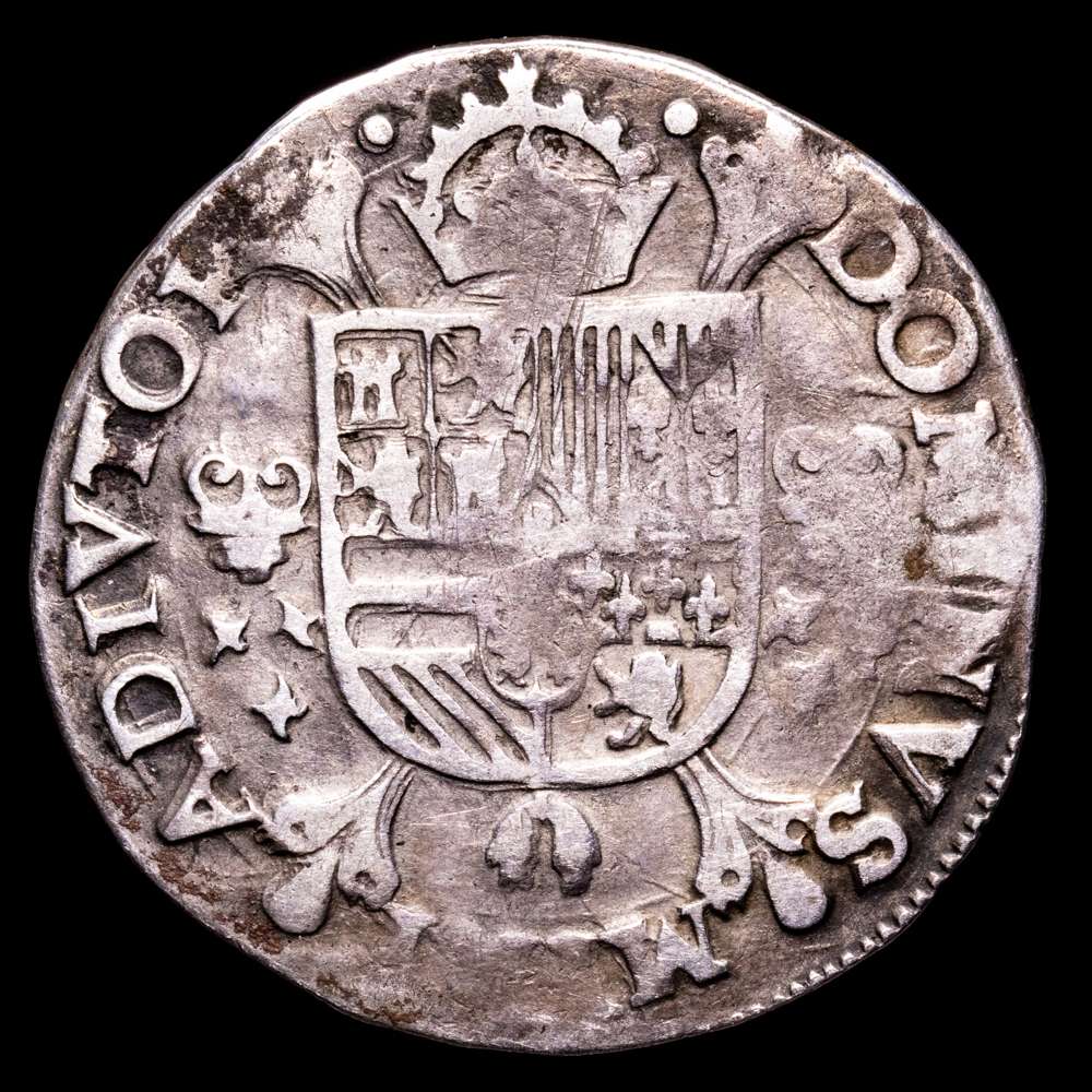 Paises Bajos – Felipe II. 1/5 de Escudo. (6,63 g.). Brujas. 1576. MBC. Heiss 174/101