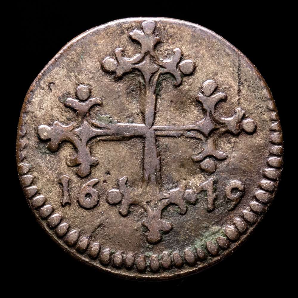 Italia. 2 Quattrini. (1,45 g.). Pisa. 1679. MBC. Rara. COSIMO III DEI MEOLCI