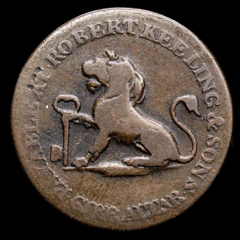 Gibraltar – George III. Quarto (3,16 g.). 1810. KM-TM-3.1. VF.