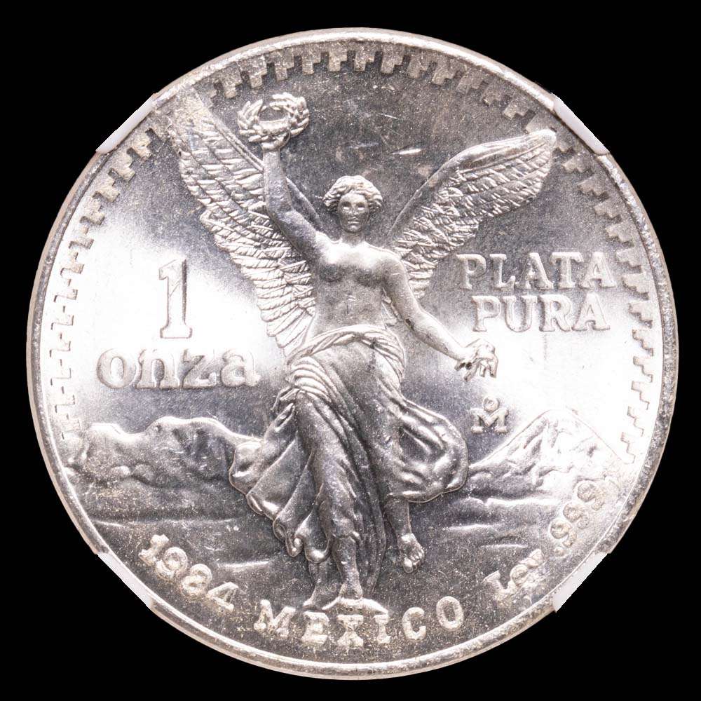 Estados Unidos Mexicanos. 1 Onza. (30,89 g.). México. 1984. KM# 494. MS65.