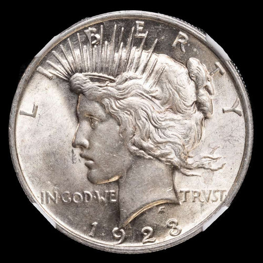 Estados Unidos. 1923. Filadelfia. 1 dólar. (KM. 150). AG. Encapsulado por NGC AU58.