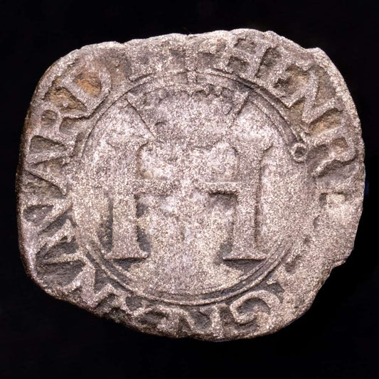 Henri D’Albert. Ochavo de vellón. (0,79 g.). Navarra. (1517-1555). BOUD-585.