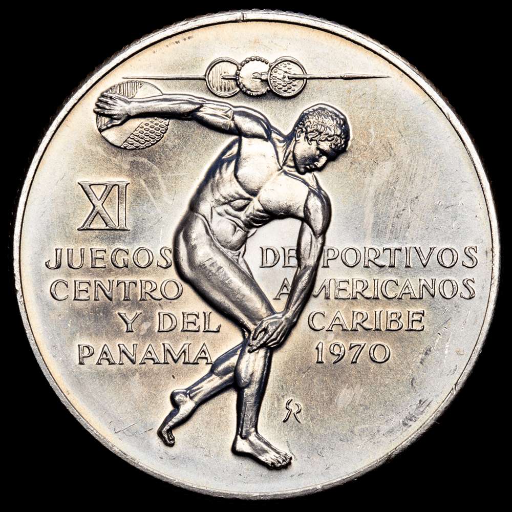 República de Panamá. 5 Balboas. ( g.). Panama. 1970. KM-28. UNC.