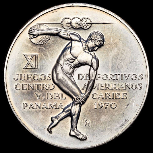 República de Panamá. 5 Balboas. ( g.). Panama. 1970. KM-28. UNC.