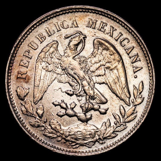República de México. Un Peso. (26,71 g.). México. 1903. Ensayador A·M. KM-469.2. XF. Algo limpiada. Tono