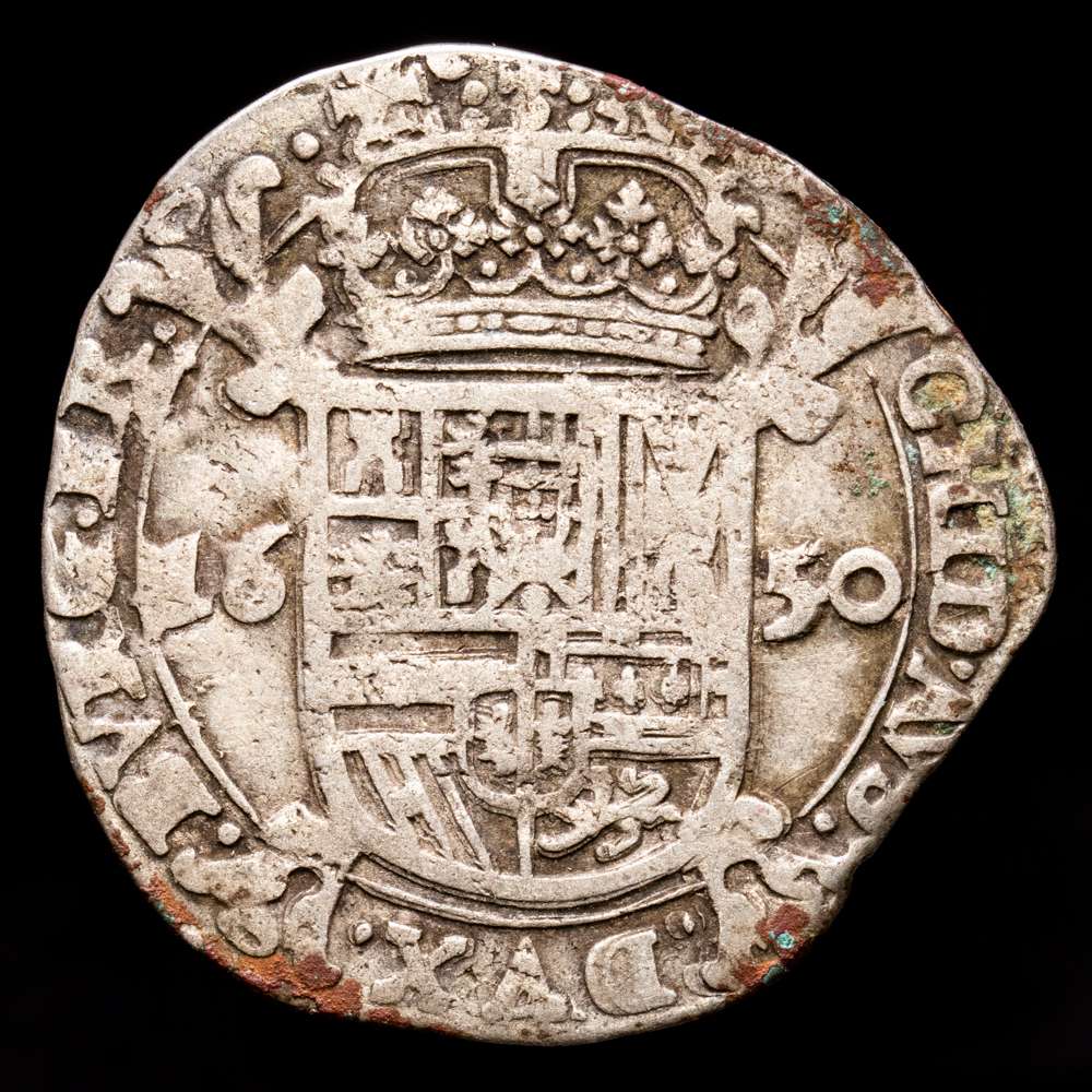 Paises Bajos – Felipe IV. Escalin. (5,01 g.). Brujas. 1630. MBC. Escasa.