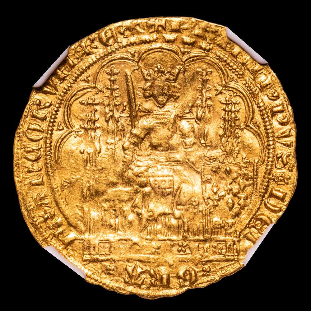 Francia – Philippe VI. Ecu’Or. (4.49 g.). (1328-1350). FR-270. NGC AU58.