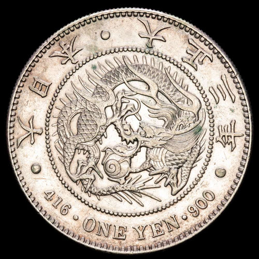 Japón – Yoshihito. 1 Yen. (26,87g.). Taisho. Año 3 (1914). KM-438. VF+. Atractiva.