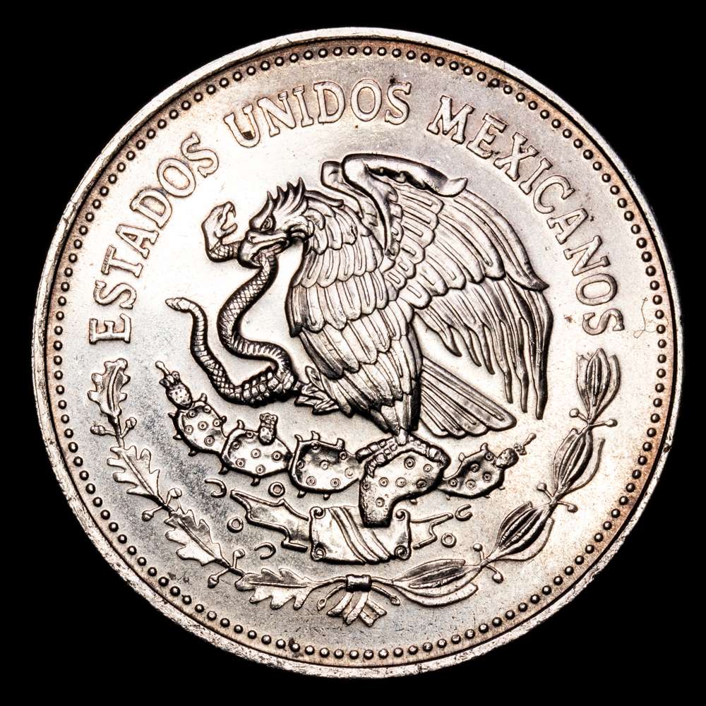 México – Luis Cardenas. 100 Pesos. (31,13 g.). México. 1988. KM-533. UNC. Nacionalización de la industria petrolera.