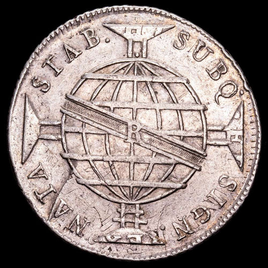 Brasil – Joao Princ Regent. 960 Reis. (26,67 g.). Rio. 1810. KM-307.3. MBC+. Acuñado sobre un 8 Reales