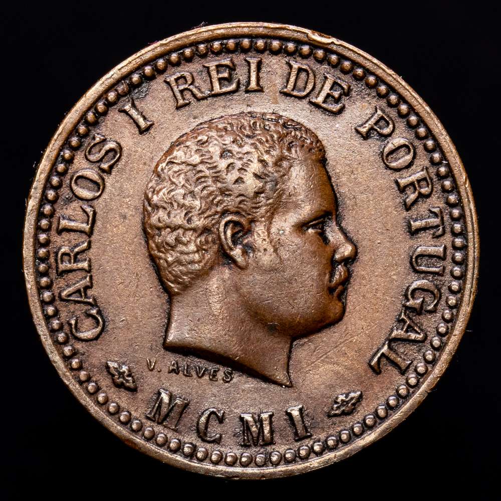 India Portuguesa – Carlos I. 1/8 Tanga. (3,17 g.). India. 1901 (MCMI). KM-14. EBC-.